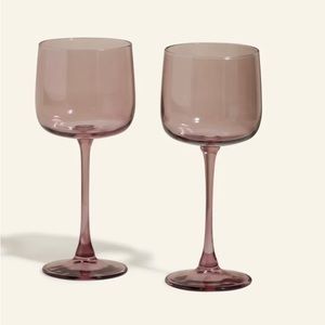 Our Place Tinted Wine Glasses, Set of 2, Purple